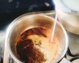 A picture of step 2 of Masala TEA / masala chai.