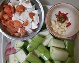 รูปขั้นตอนการทำที่ 1 ของ มะเขือยาวผัดไข่เค็ม