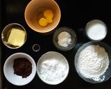 A picture of step 1 of Chocolate cake.