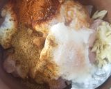 A picture of step 2 of Smoked chicken tikka chunks.