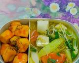 Hình bước làm 1 của món Hộp Cơm Vui Vẻ 8(Cơm chay: canh chua chay,đậu hủ chiên...)