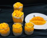 A picture of step 4 of Mango chia pudding.