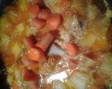 A picture of step 1 of Soup for a sick blah day.