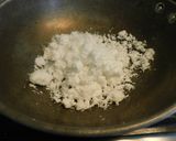 A picture of step 3 of Coconut burfi.