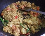A picture of step 1 of Broken rice khichuri.