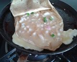 A picture of step 2 of Mughlai paratha.