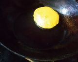 A picture of step 4 of Besan messi masala puri - eat with arbi Fry.