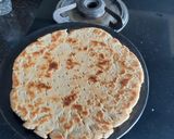 A picture of step 6 of Rajasthani roti.