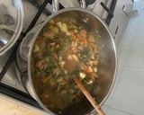 A picture of step 12 of Tuscan Soup.