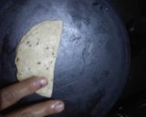 A picture of step 6 of Layered mathri.