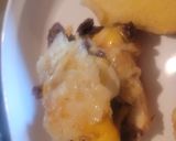 A picture of step 3 of Smothered and Covered Smash Burgers on Hawaiian Buns.