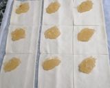 Foto del paso 2 de la receta: Triángulos de hojaldre y cabello de ángel