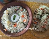 A picture of step 3 of Phulkari pulao.