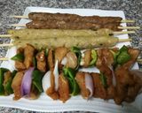 A picture of step 1 of Shish Taouk.kebab koobideh.chicken kebab.