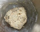 A picture of step 2 of Turmeric Mixed Sesame Sourdough 🍞🌾 (Sourdough Bread with Turmeric, Mixed Sesame, and Herb Powder).