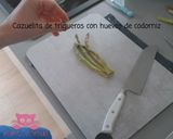 Foto del paso 4 de la receta Cazuelitas de trigueros y huevo de codorniz