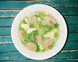 Foto langkah ke 4 dari resep Sayur Bening Sawi Putih Bakso.