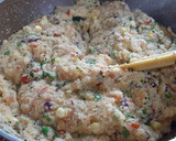 A picture of step 4 of Veggie Coconut Suji Upma.