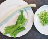 Foto del paso 1 de la receta: Buñuelos de Merluza, Langostinos y Calçot