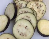 A picture of step 1 of Frie eggplant (Bingen) snacks iftar special.