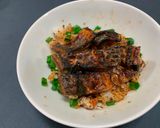 A picture of step 9 of Hitsumabushi (Grilled Eel on Rice).