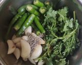 A picture of step 1 of Masala bhat.