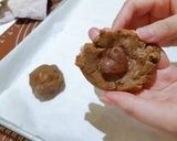 A picture of step 3 of Soft Nutella Brown Sugar Cookies.