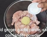 A picture of step 1 of Reshmi Chicken masala.