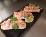 A picture of step 2 of Salmon bruschetta.