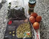 Foto del paso 1 de la receta: Revuelto de acelgas con habitas baby y espárragos verdes trigueros a tu gusto