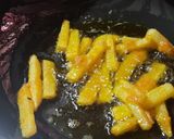 A picture of step 3 of Honey chilli potato.