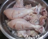 A picture of step 1 of Chicken Maharani/Mughlai Maharani Chicken.