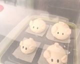 Hình bước làm 6 của món Làm bánh bao chuột xinh đón năm mới nào !