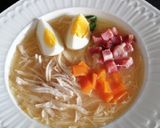 Foto del paso 10 de la receta: Sopa de picadillo de pollo, jamón y huevo duro