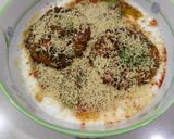 A picture of step 7 of Rajma tikki chaat.