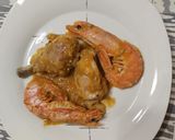 Foto del paso 10 de la receta: Pollo con gambones. Mar y montaña