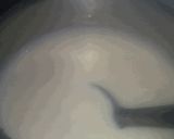 A picture of step 3 of Caramalized kheer.
