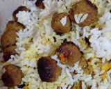 عکس مرحله 4 از دستور گوشت لا پلو با سیب زمینی سرخ کرده
