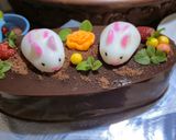 Foto langkah ke 4 dari resep Pudding Cokelat Ulang Tahun.