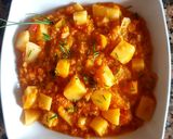 Foto del paso 6 de la receta: Guisado de calabacín, papa y lentejas peladas. #Mercado