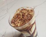 A picture of step 2 of Dalgona coffee.