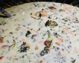 A picture of step 6 of Crockpot Creamy Spinach Chicken 🐔Soup 🥣.