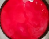 A picture of step 6 of Strawberry Jello Mousse Cake.