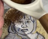 Foto langkah ke 8 dari resep Cake Ketagih (Cake lukis dengan bubuk coklat) - Tanpa tepung terigu.