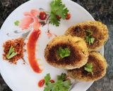 A picture of step 8 of Veg kheema soya cutlet.