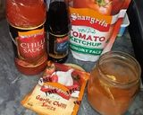 A picture of step 1 of Singaporian Rice.