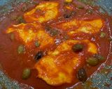 A picture of step 6 of Chicken Breast Puttanesca.