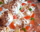 A picture of step 4 of Chana chaat dahi ballay.
