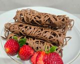 Foto langkah ke 7 dari resep Kue Sarang Laba Laba Coklat.