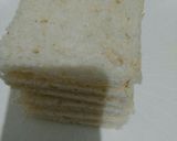 A picture of step 1 of Pinwheel sandwich cum choco-jam pie.